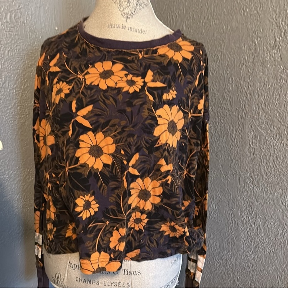 Free people movement radiate positive vibes long sleeve tee